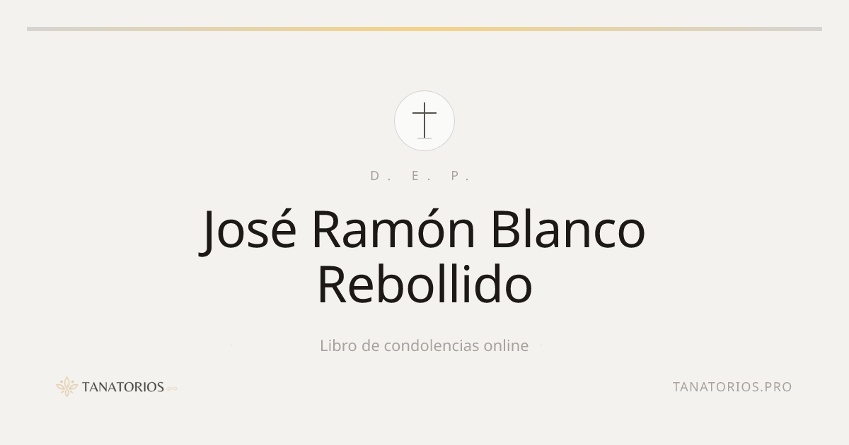 Memorial de José Ramón Blanco Rebollido