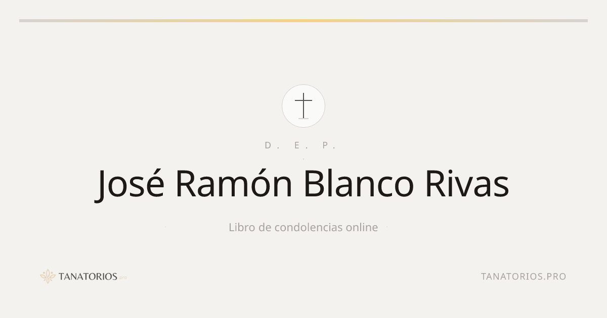 Memorial de José Ramón Blanco Rivas
