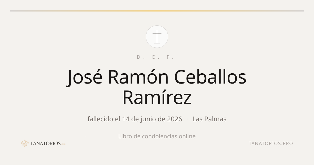 Memorial de José Ramón Ceballos Ramírez