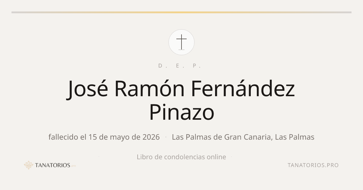 Memorial de José Ramón Fernández Pinazo