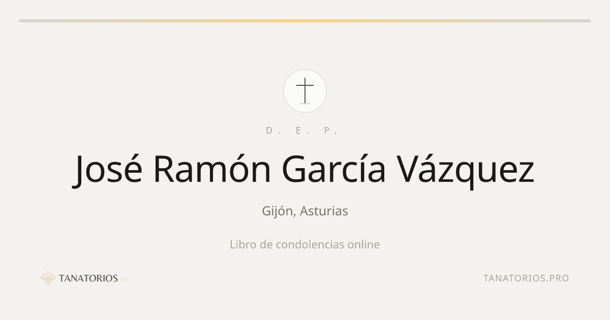 Memorial de José Ramón García Vázquez