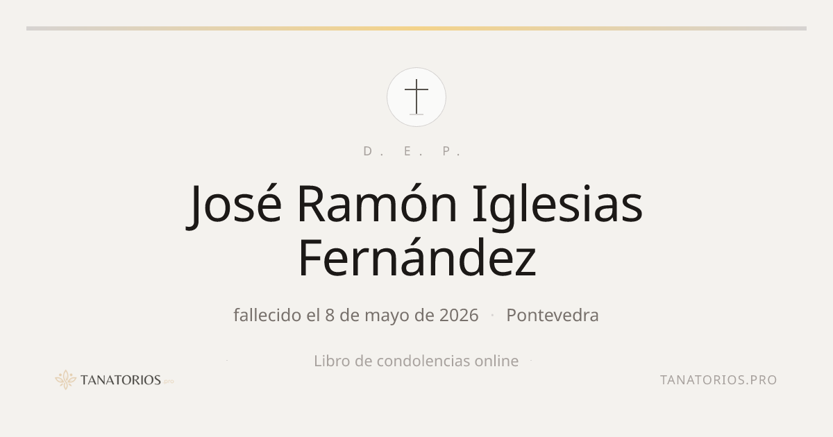 Memorial de José Ramón Iglesias Fernández