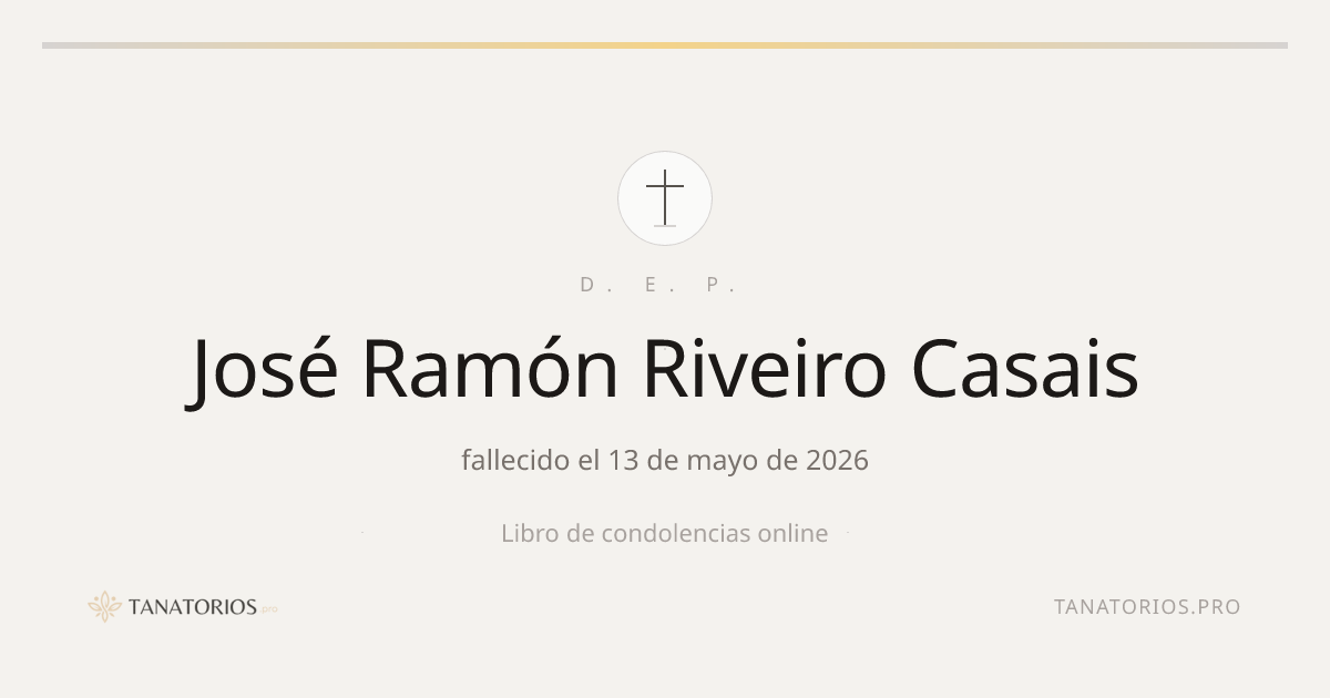 Memorial de José Ramón Riveiro Casais