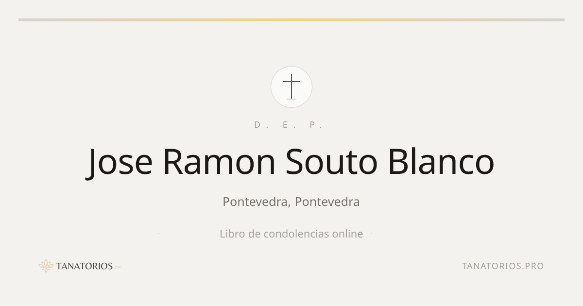 Memorial de Jose Ramon Souto Blanco