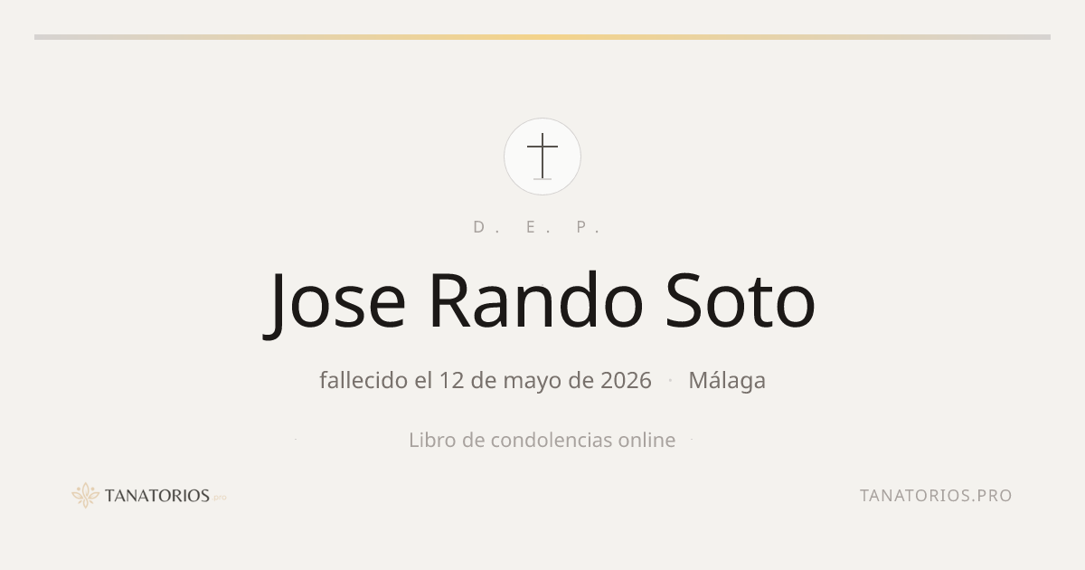 Memorial de Jose Rando Soto