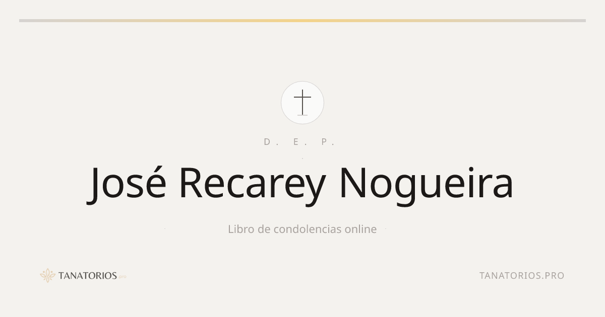Memorial de José Recarey Nogueira