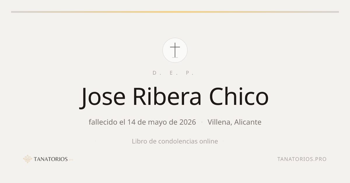 Memorial de Jose Ribera Chico