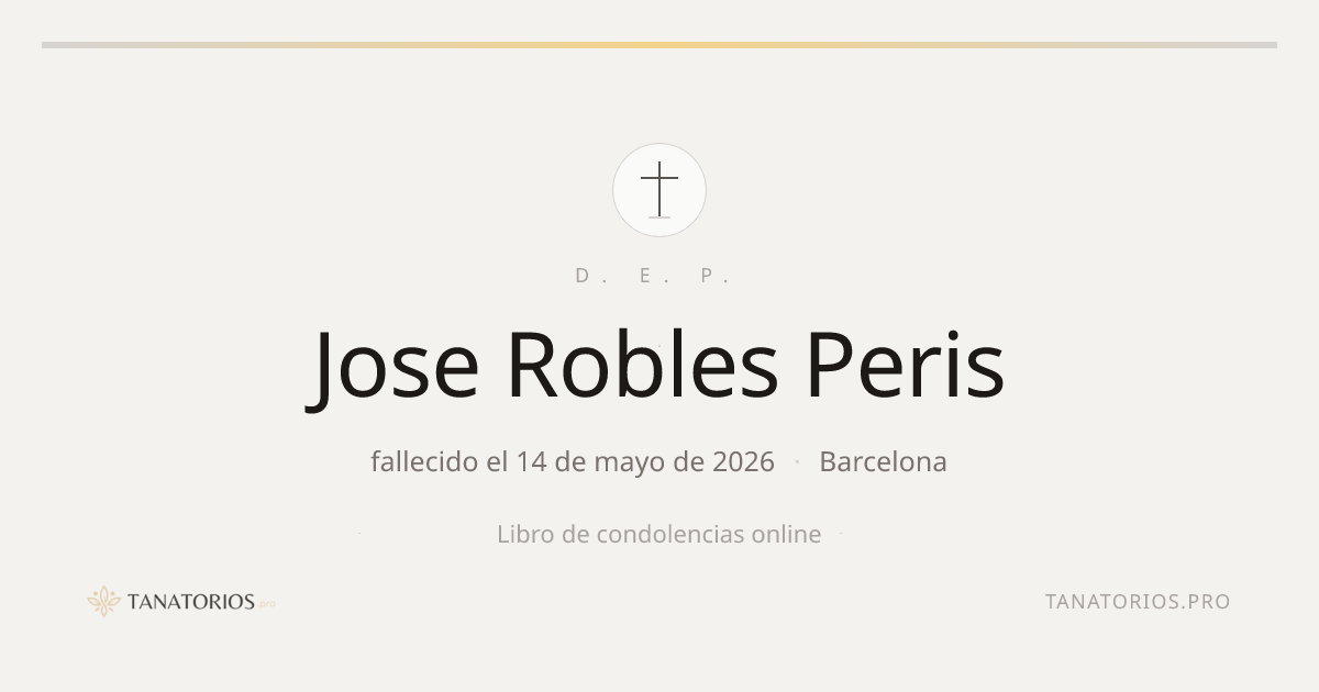 Memorial de Jose Robles Peris