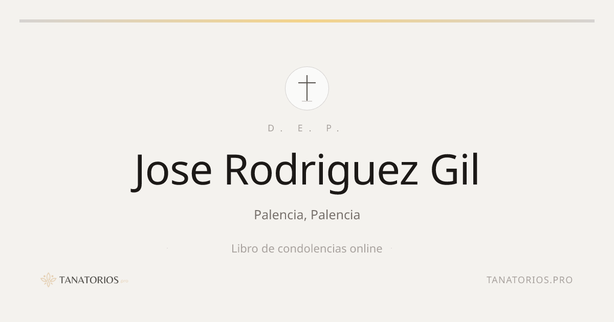 Memorial de Jose Rodriguez Gil