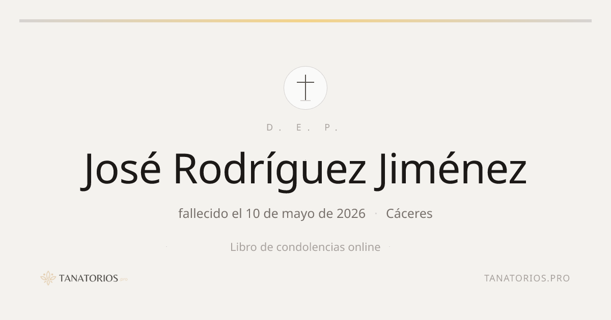 Memorial de José Rodríguez Jiménez