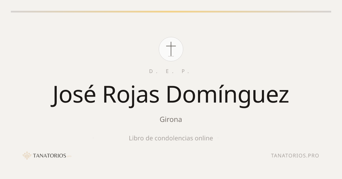 Memorial de José Rojas Domínguez