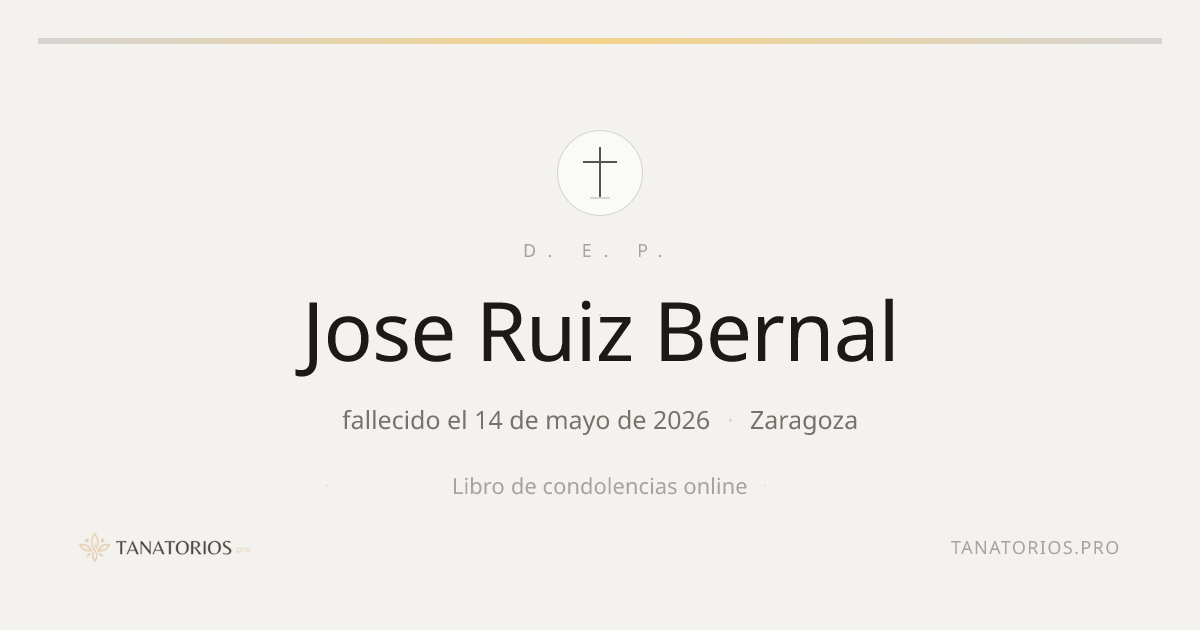 Memorial de Jose Ruiz Bernal