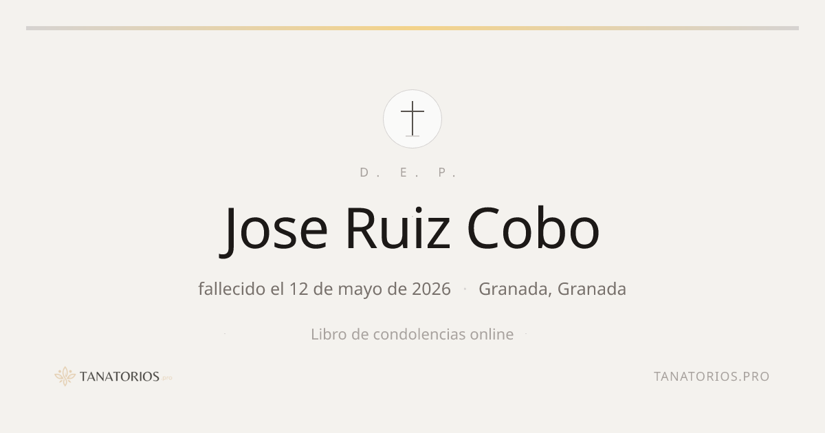 Memorial de Jose Ruiz Cobo