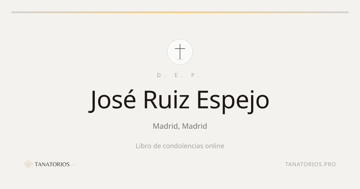 Memorial de José Ruiz Espejo