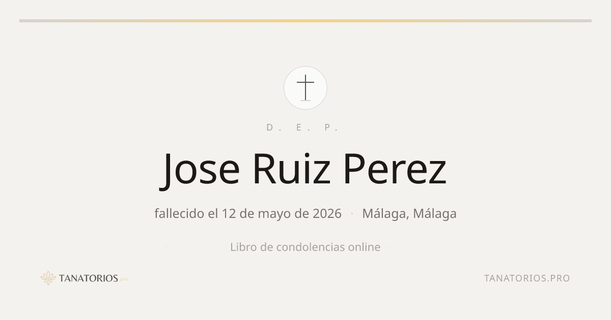 Memorial de Jose Ruiz Perez