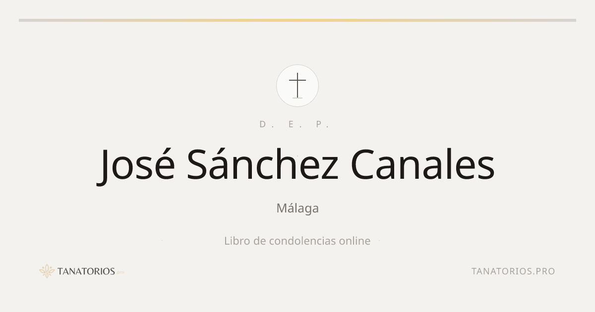 Memorial de José Sánchez Canales