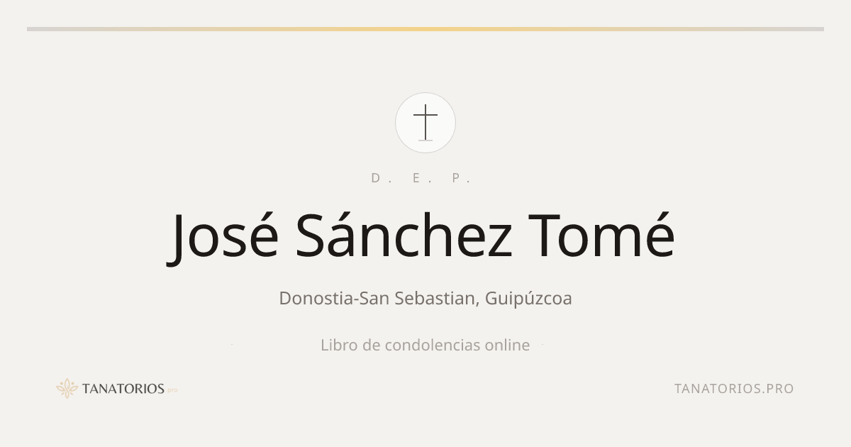 Memorial de José Sánchez Tomé