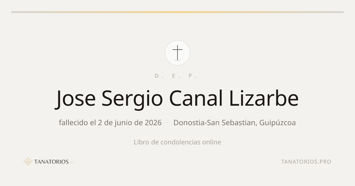 Memorial de Jose Sergio Canal Lizarbe