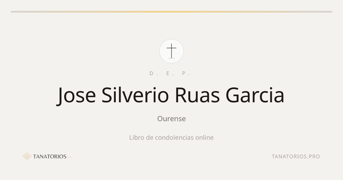 Memorial de Jose Silverio Ruas Garcia