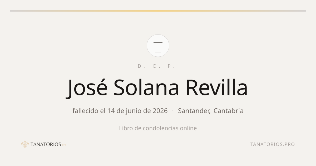 Memorial de José Solana Revilla