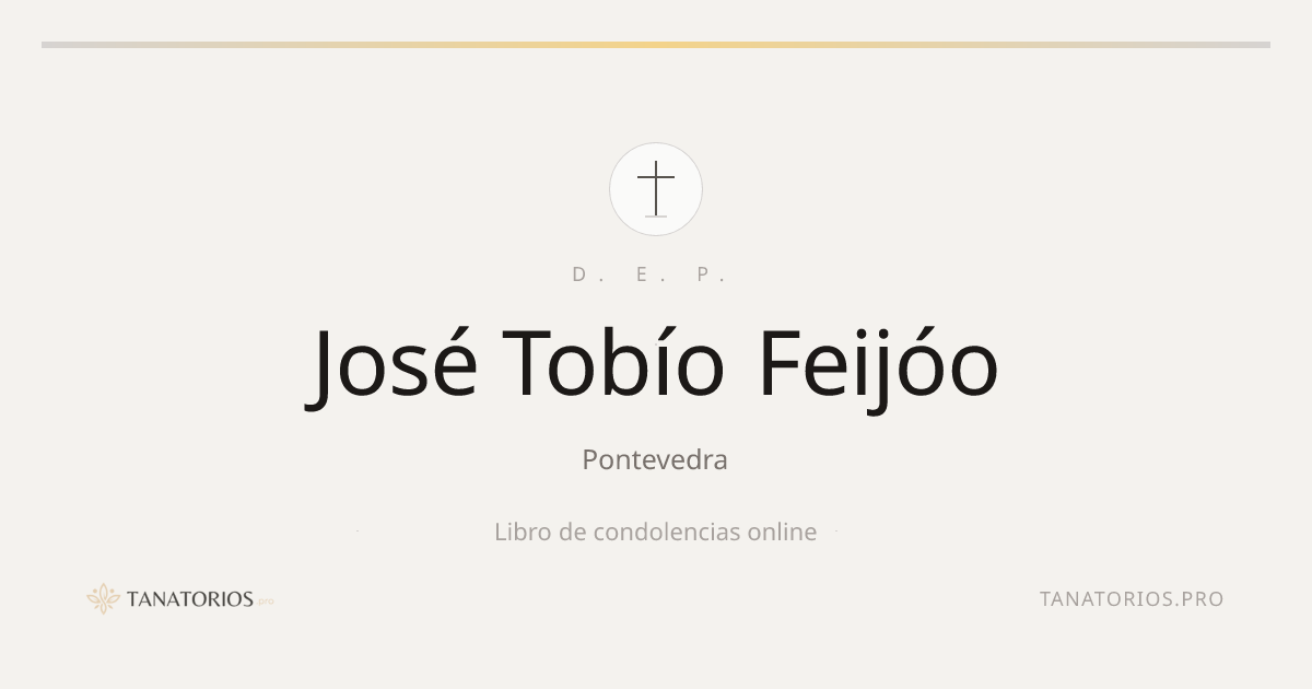 Memorial de José Tobío Feijóo