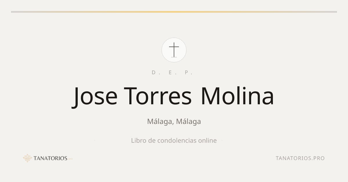 Memorial de Jose Torres Molina