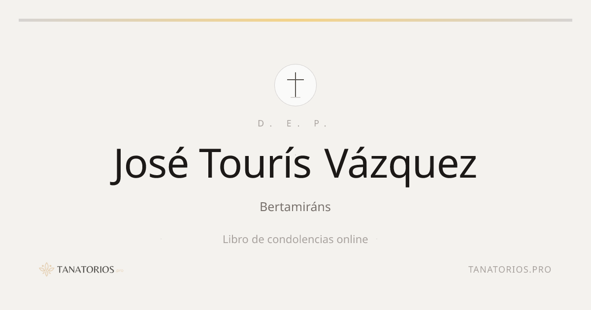 Memorial de José Tourís Vázquez
