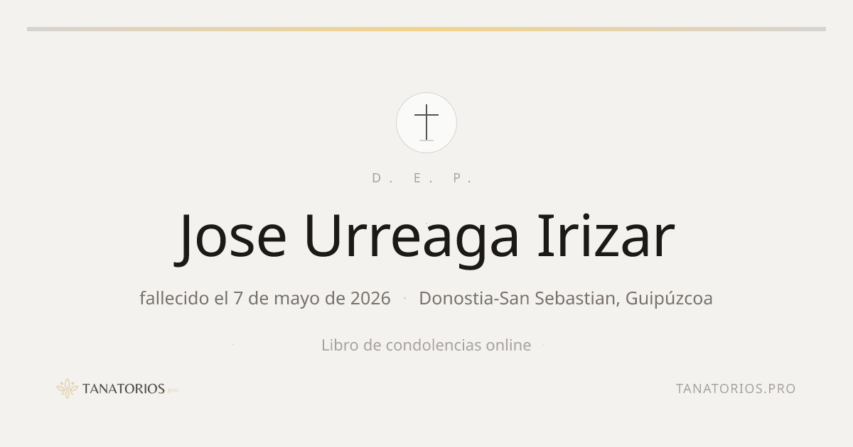 Memorial de Jose Urreaga Irizar