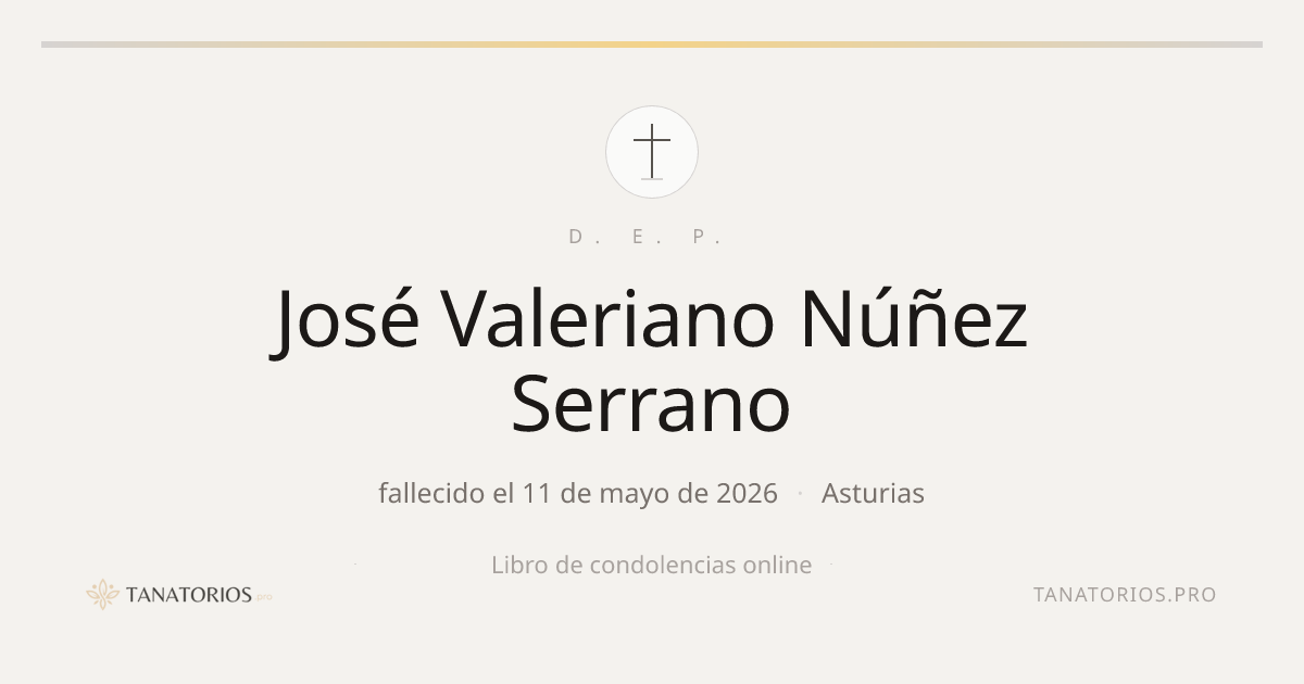 Memorial de José Valeriano Núñez Serrano