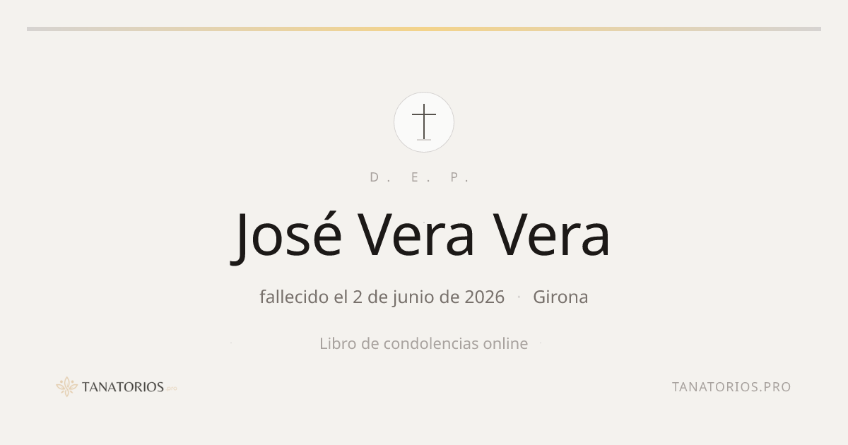 Memorial de José Vera Vera