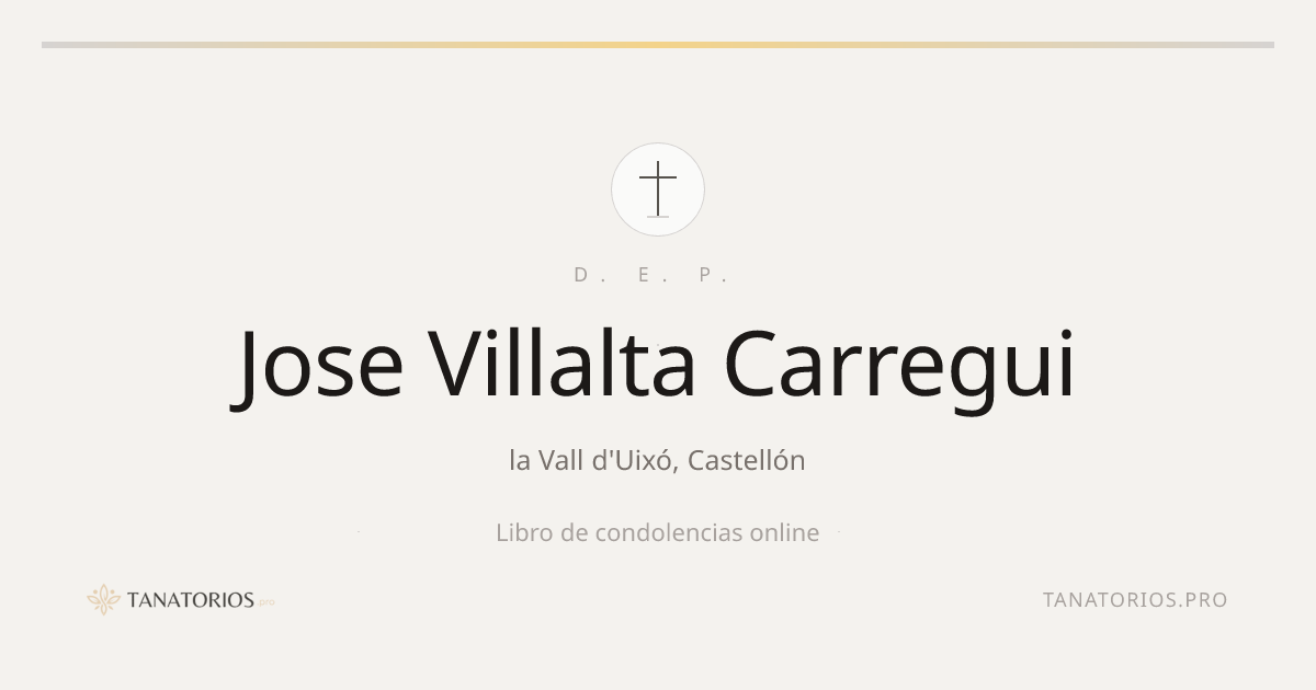 Memorial de Jose Villalta Carregui