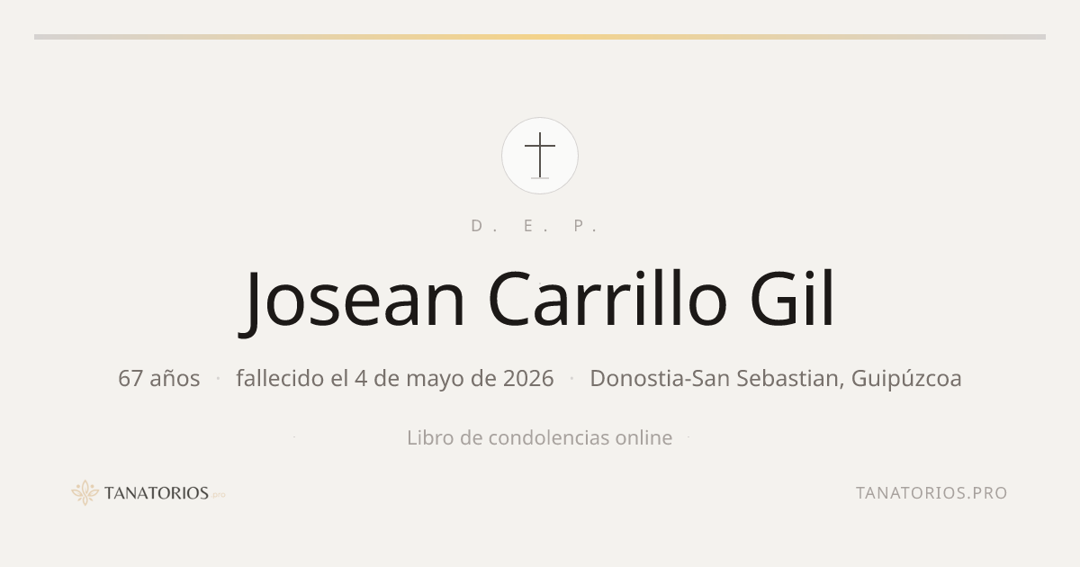 Memorial de Josean Carrillo Gil