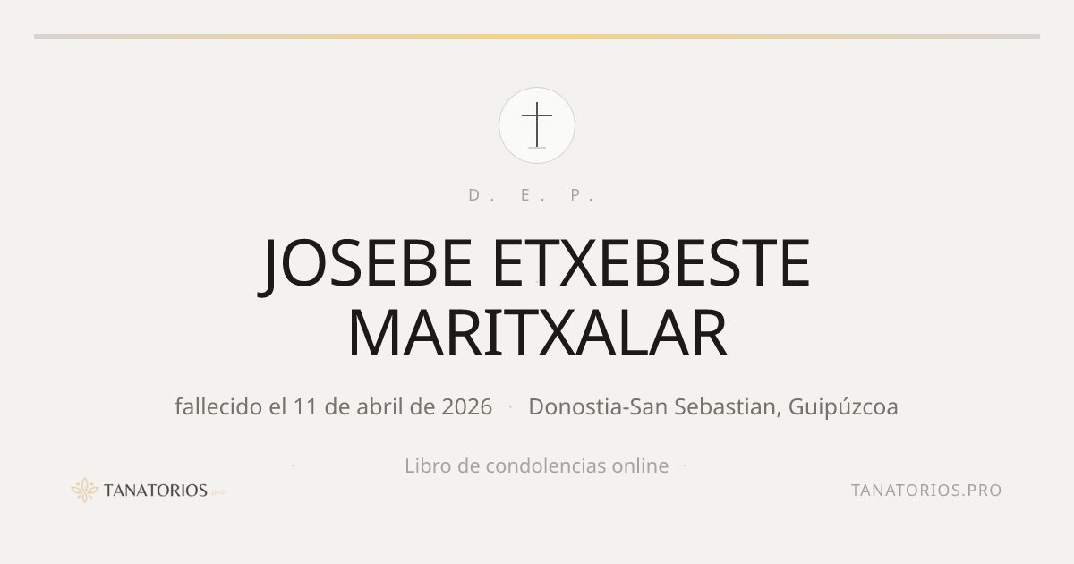 Memorial de JOSEBE ETXEBESTE MARITXALAR