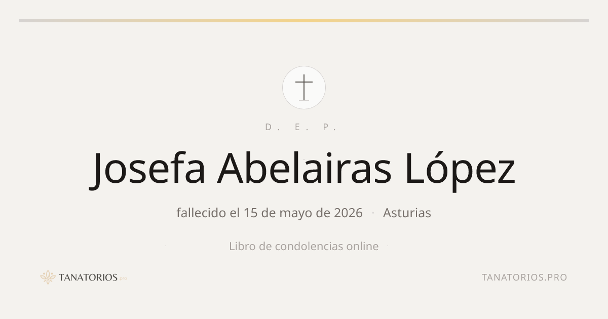 Memorial de Josefa Abelairas López