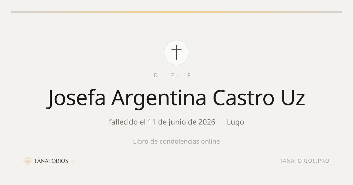 Memorial de Josefa Argentina Castro Uz