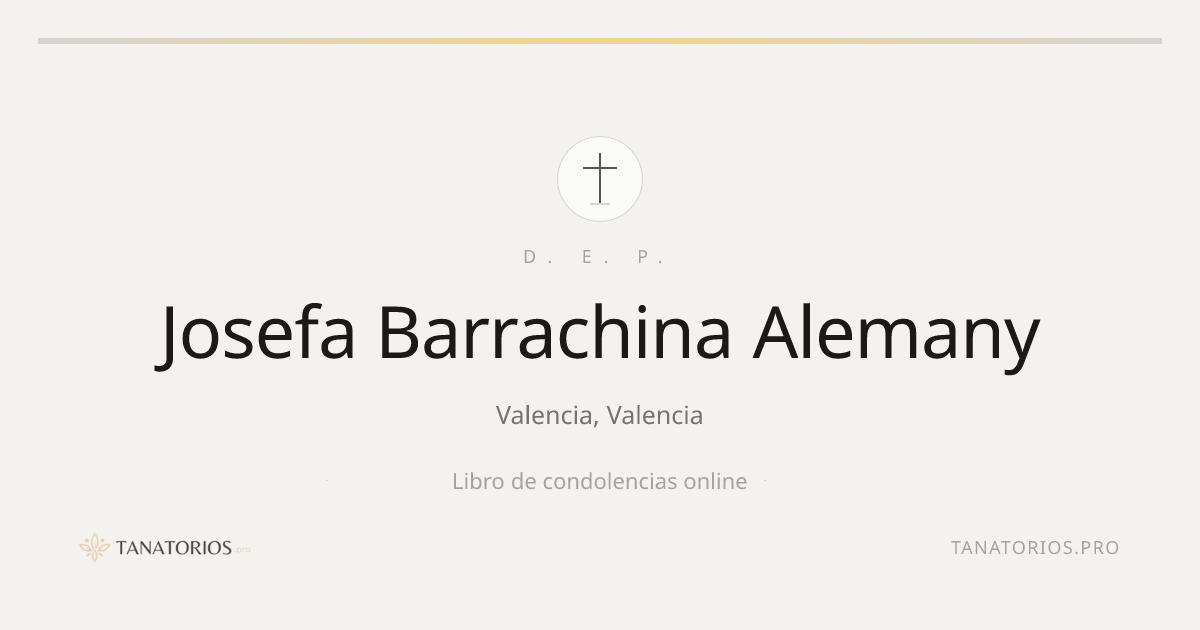 Memorial de Josefa Barrachina Alemany