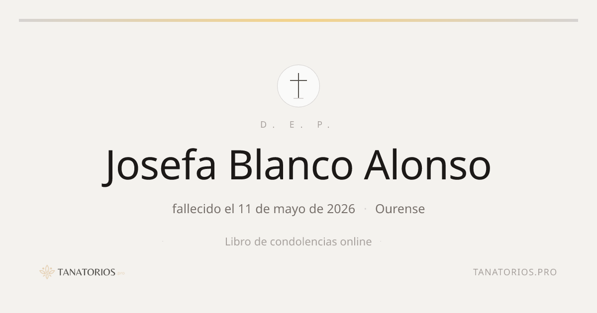 Memorial de Josefa Blanco Alonso