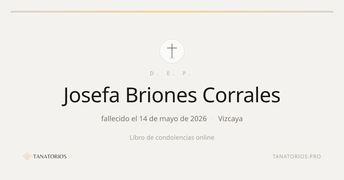 Memorial de Josefa Briones Corrales