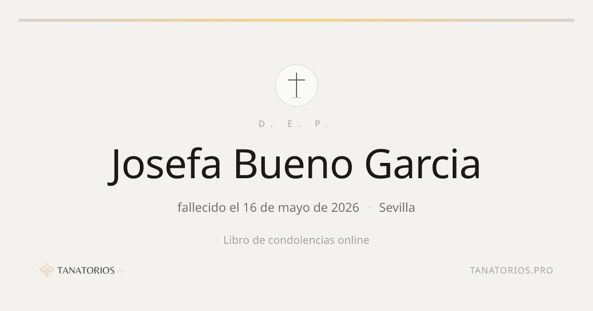 Memorial de Josefa Bueno Garcia