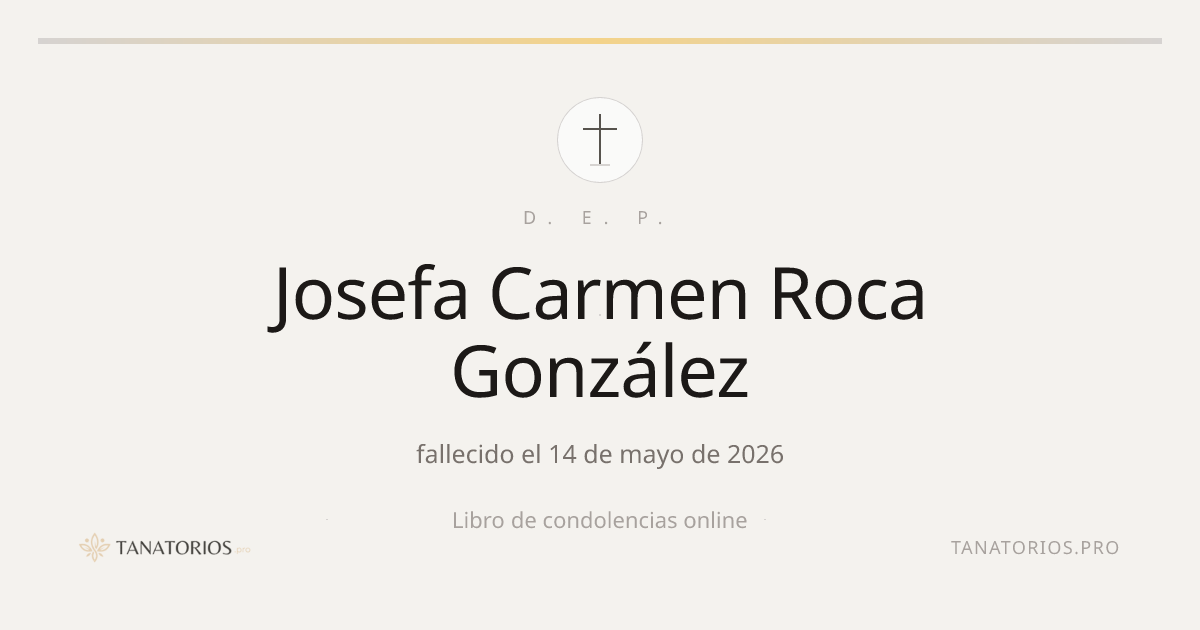 Memorial de Josefa Carmen Roca González