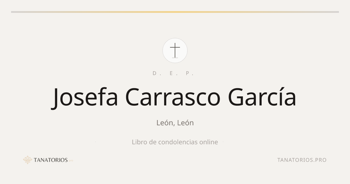 Memorial de Josefa Carrasco García