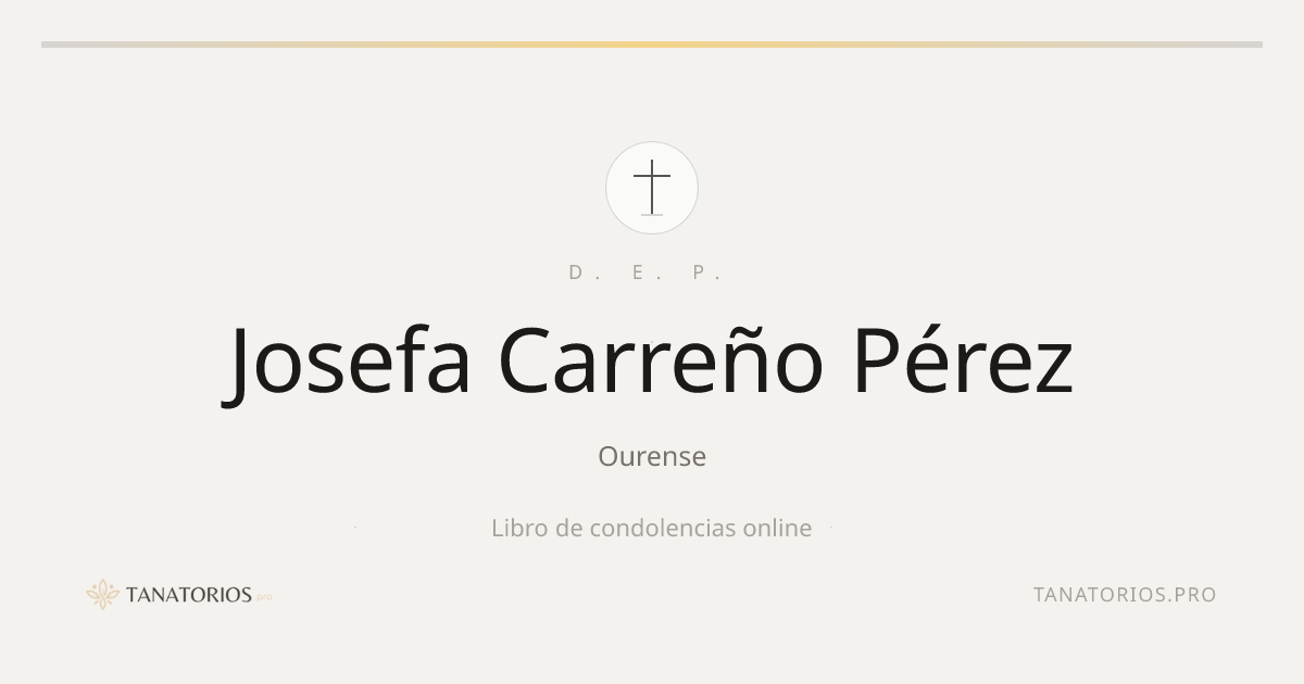 Memorial de Josefa Carreño Pérez