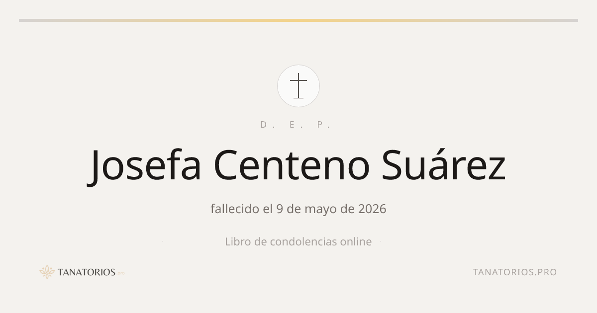 Memorial de Josefa Centeno Suárez