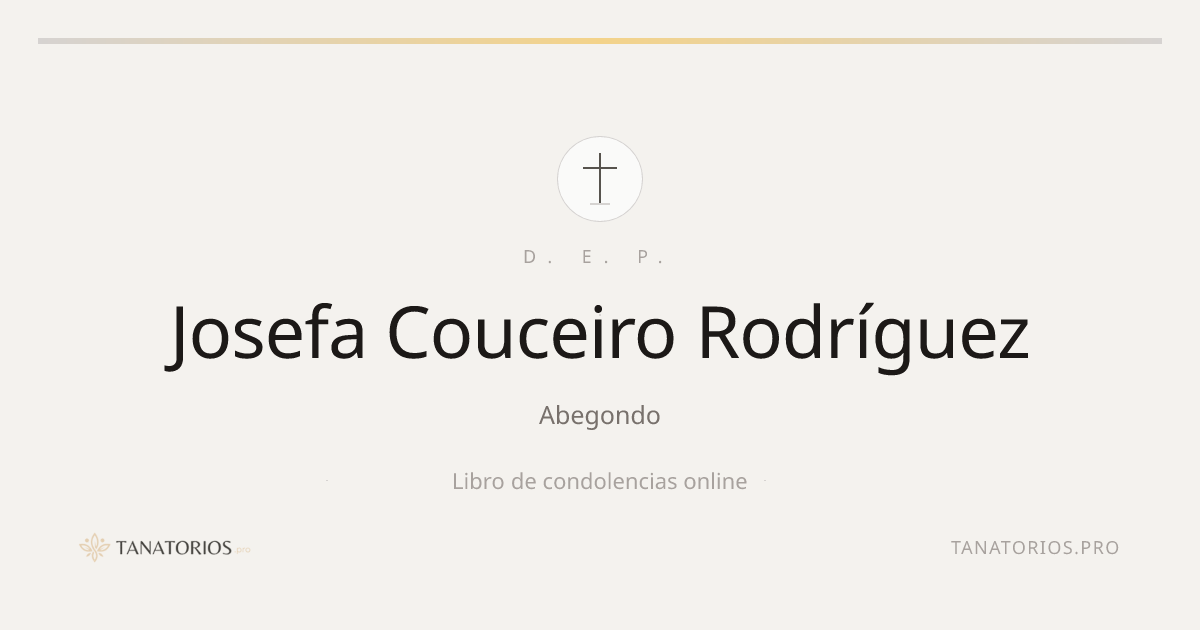 Memorial de Josefa Couceiro Rodríguez
