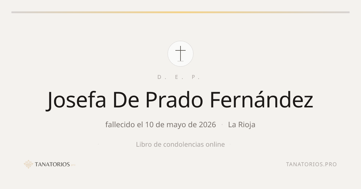 Memorial de Josefa De Prado Fernández