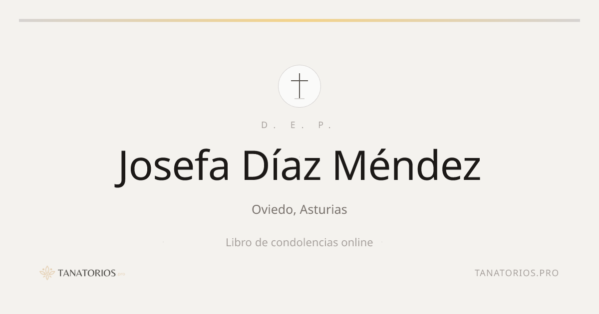 Memorial de Josefa Díaz Méndez