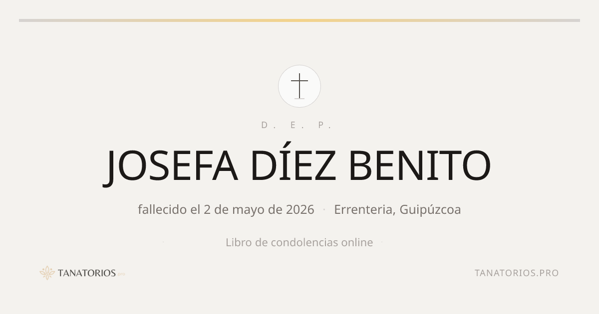 Memorial de JOSEFA DÍEZ BENITO