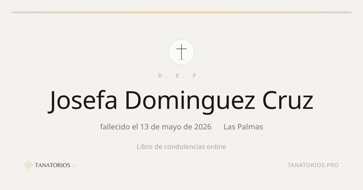 Memorial de Josefa Dominguez Cruz
