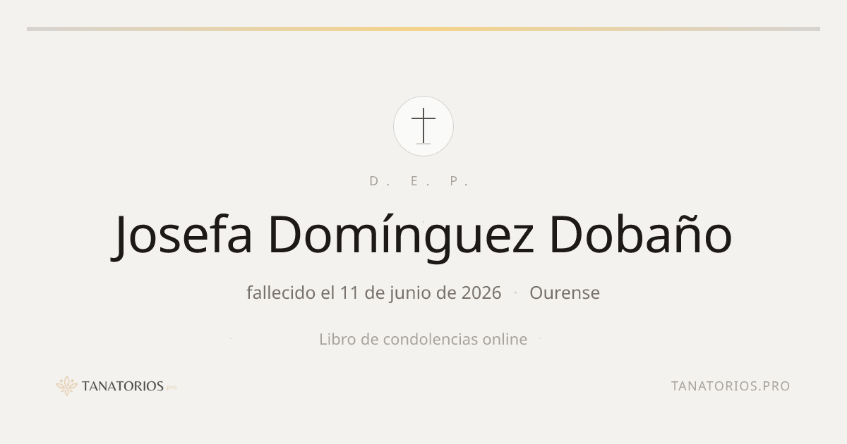 Memorial de Josefa Domínguez Dobaño