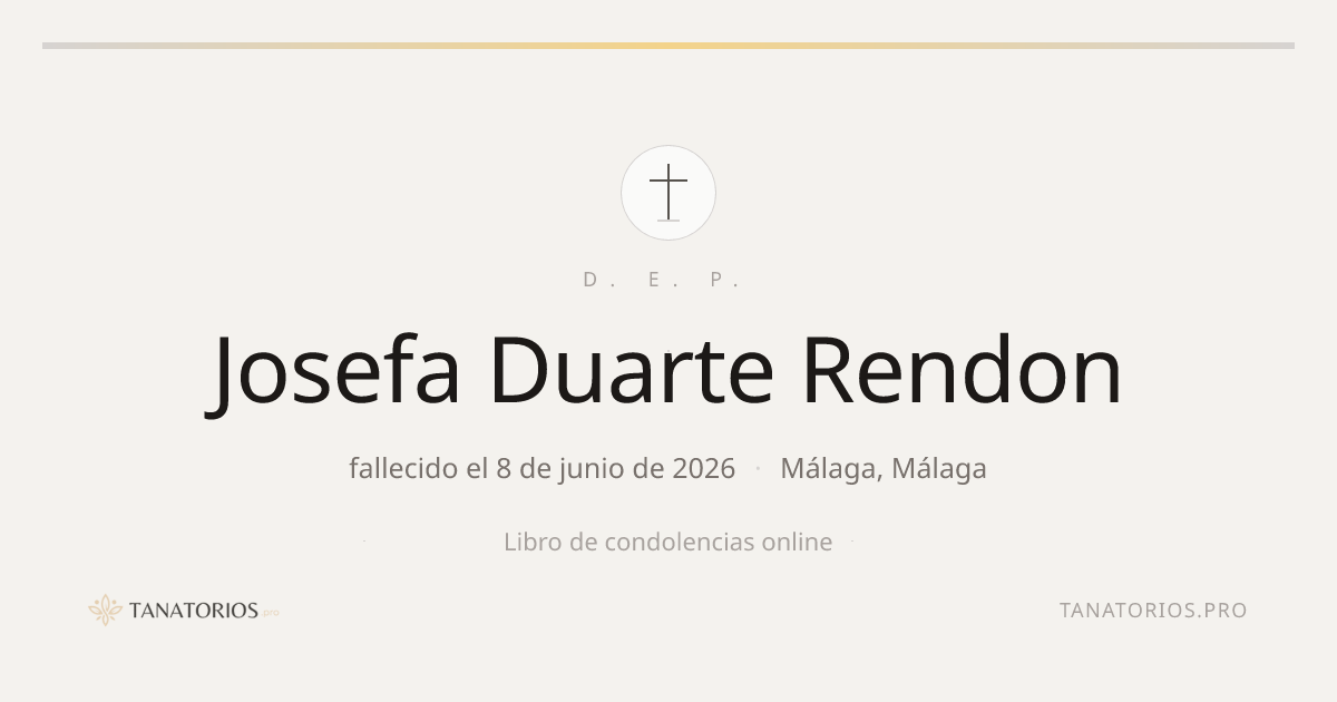 Memorial de Josefa Duarte Rendon